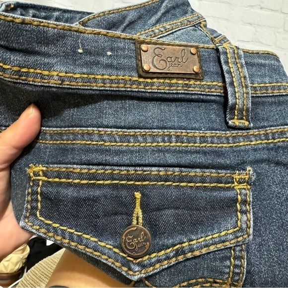 EARL JEANS straight fit dark wash denim women’s pants in size 12 western EUC - Picture 2 of 13